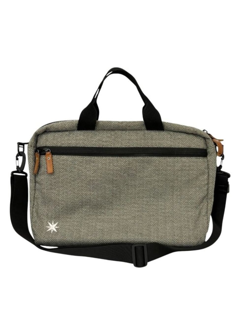 Rickshaw Laptop Messenger Bag Briefcase Houndstooth Removeable Inserts 15.5 x 10